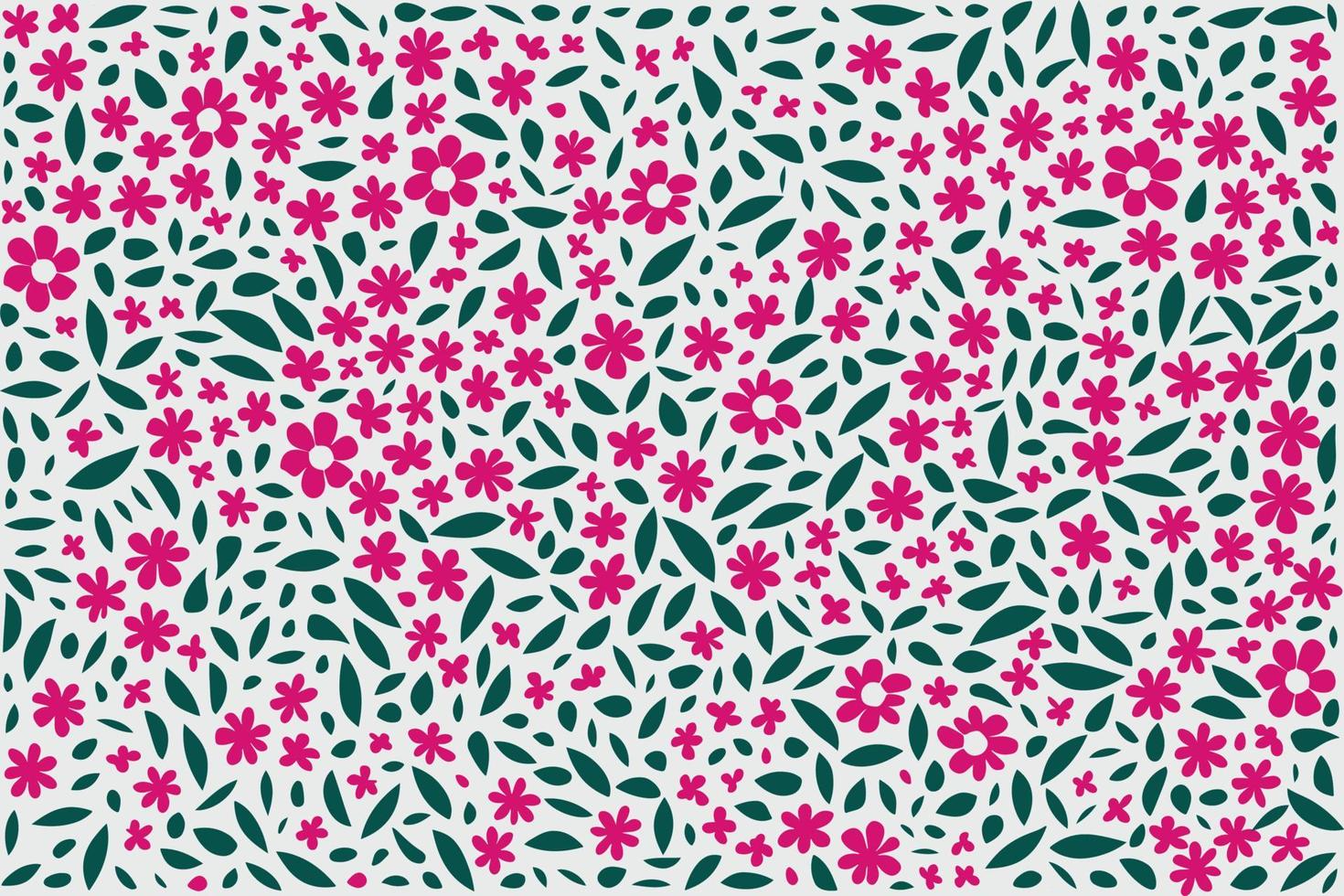 Blumen- Ornament Muster im bunt eben Design zum Geschenk Verpackung, Vektor Lager