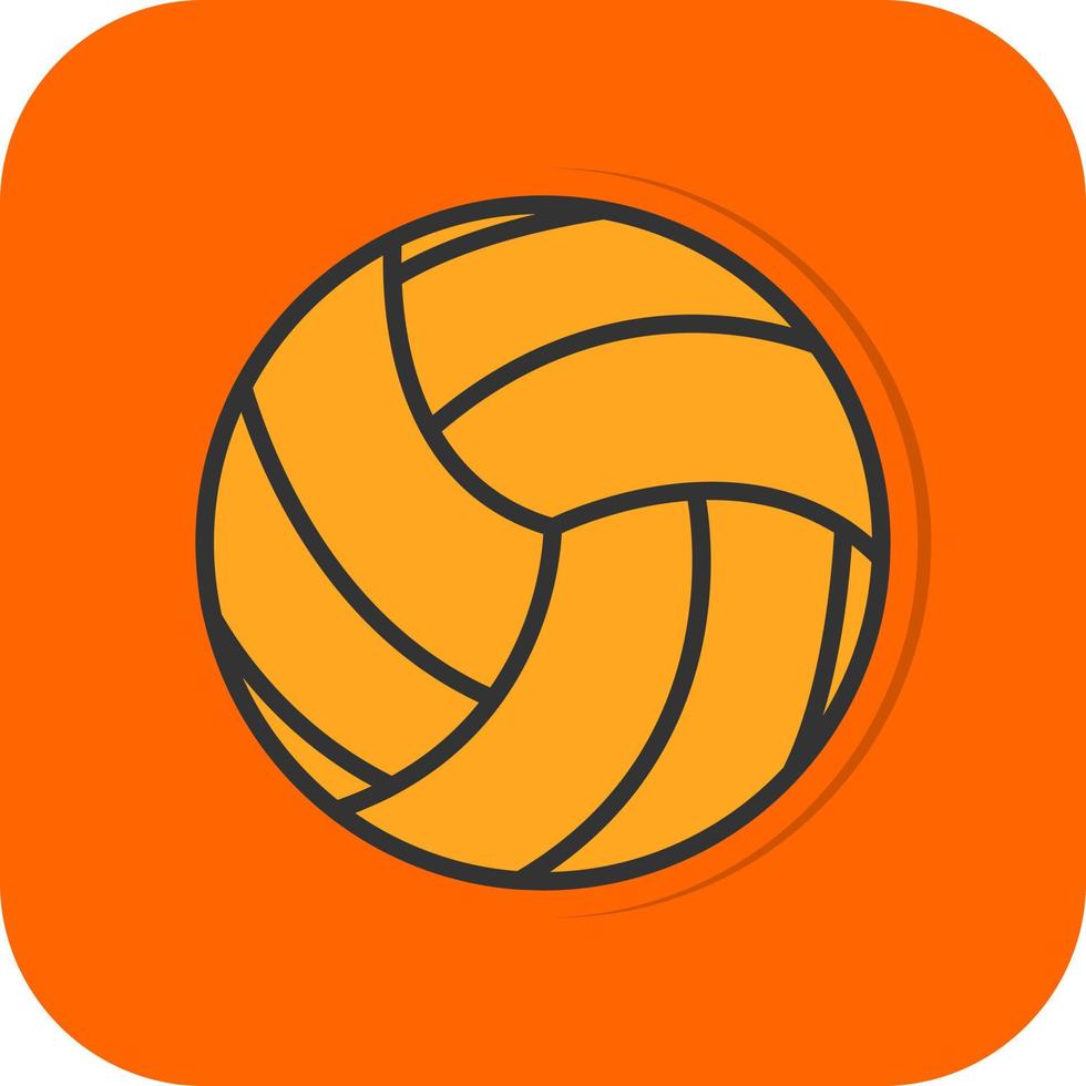 Volleyball-Vektor-Icon-Design vektor