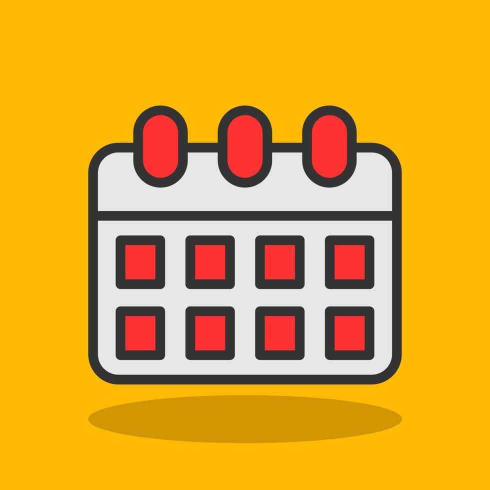 Kalender-Vektor-Icon-Design vektor