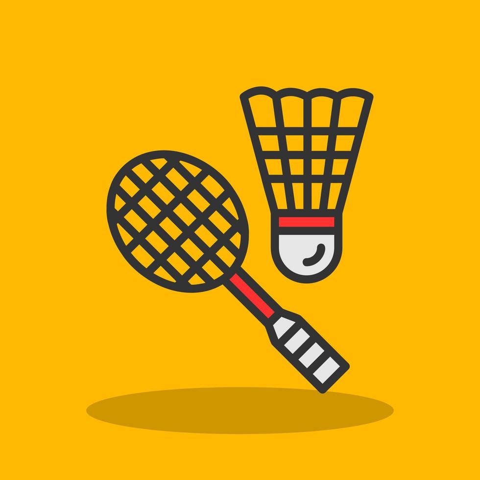 Badminton-Vektor-Icon-Design vektor