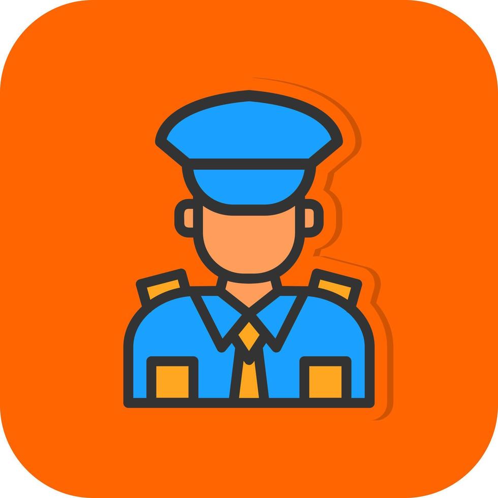 Polizist-Vektor-Icon-Design vektor