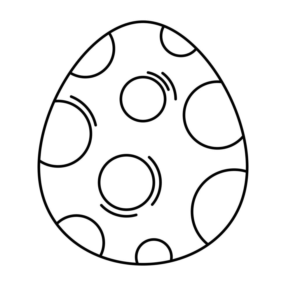 påsk ägg linje ikon. vektor