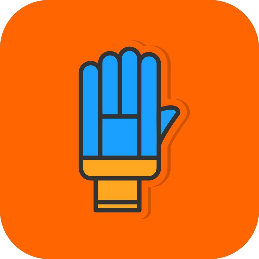 Handschuh-Vektor-Icon-Design vektor