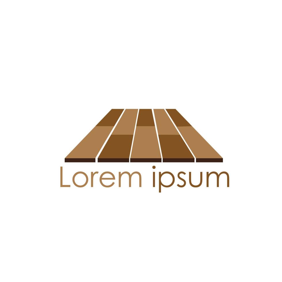 Holz Fußboden Logo vektor