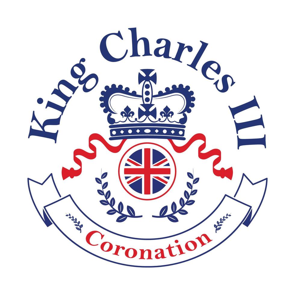 kung charles iii kröning - prins charles av wales blir kung av England vektor