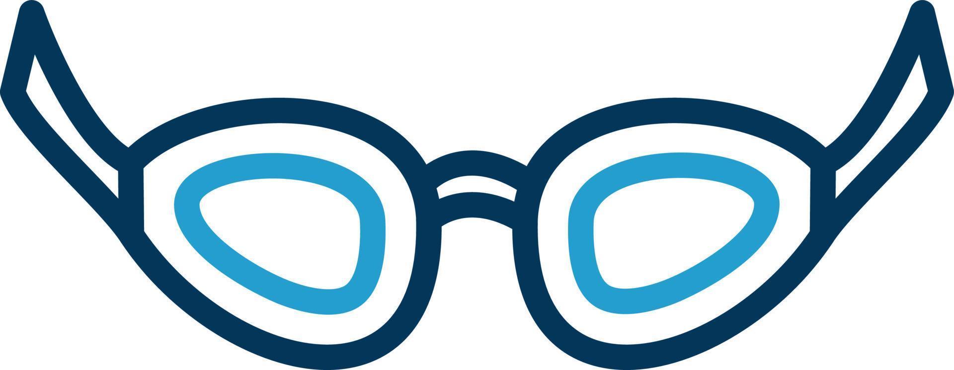 simning glasögon vektor ikon design