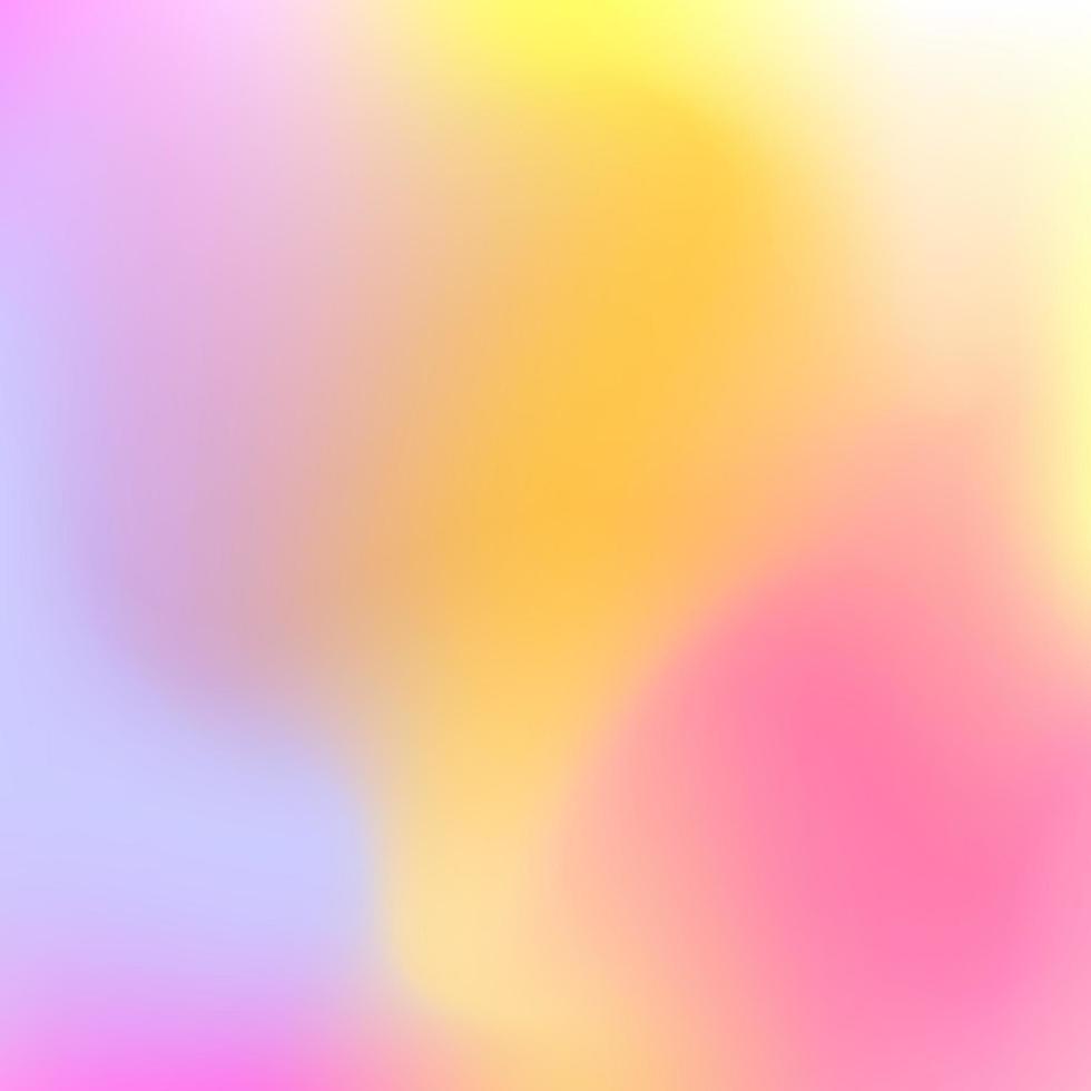 bunter pastellverlauf. unscharfer abstrakter Hintergrund. sanfte Übergänge von rosa und gelben Farben. Hintergrund. vektor