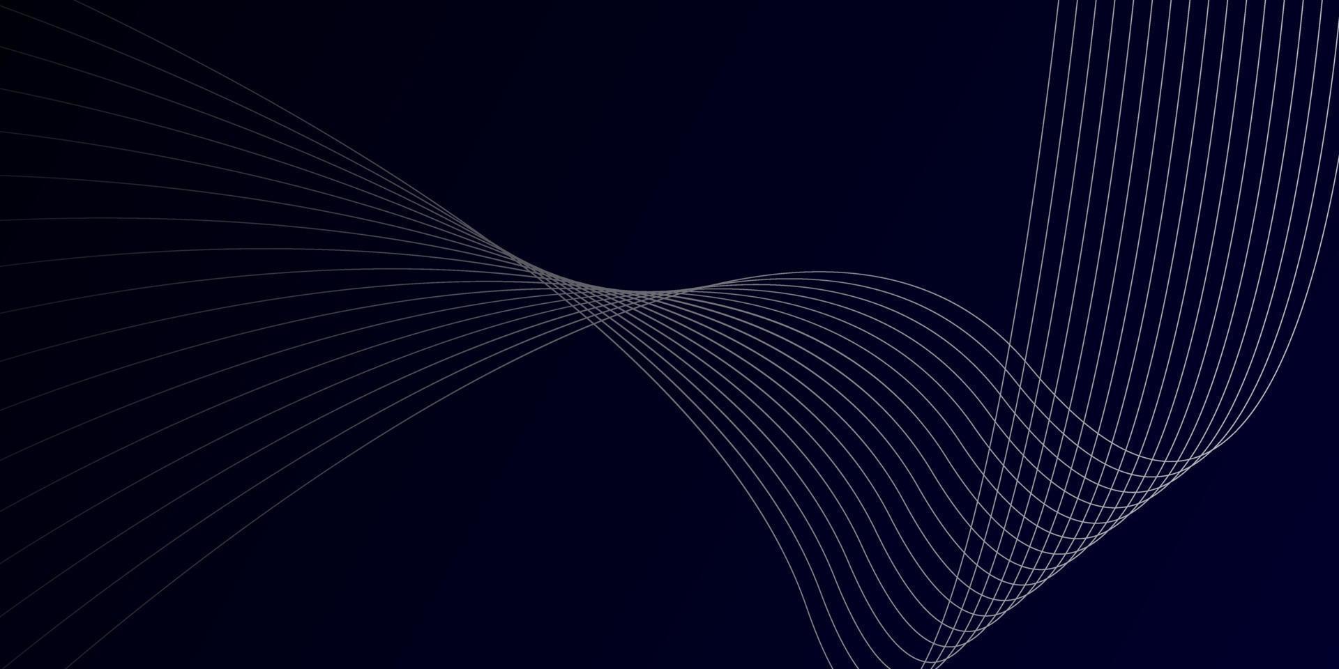Blau abstrakt Hintergrund mit fließend Partikel. dunkel Blau Digital glühend futuristisch Technologie Konzept Hintergrund vektor