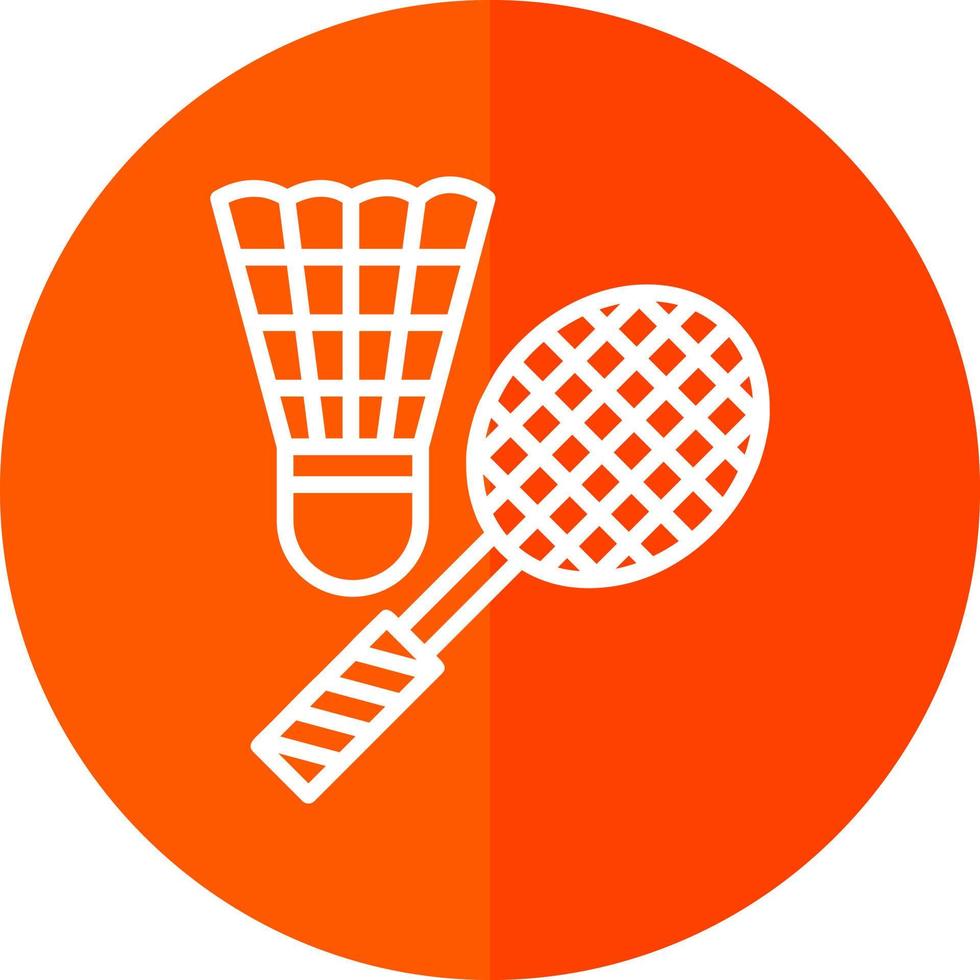 Badminton-Vektor-Icon-Design vektor