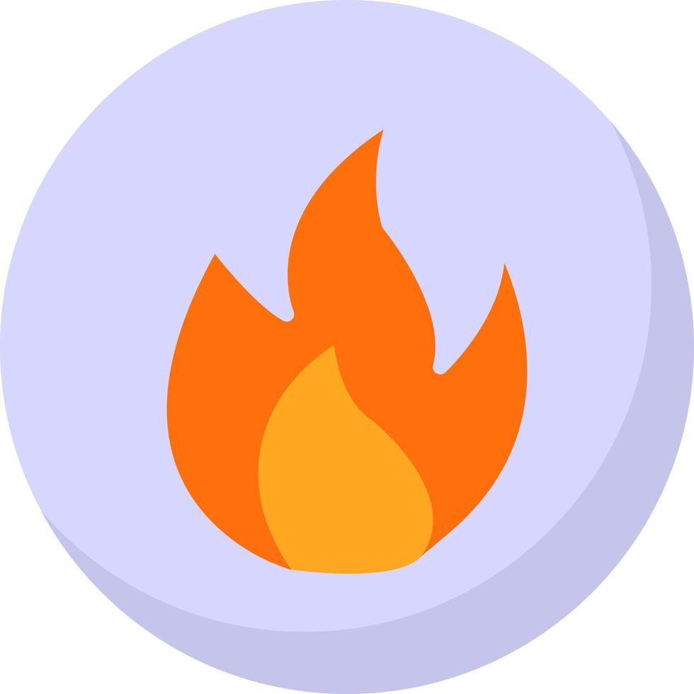 Flamme-Vektor-Icon-Design vektor
