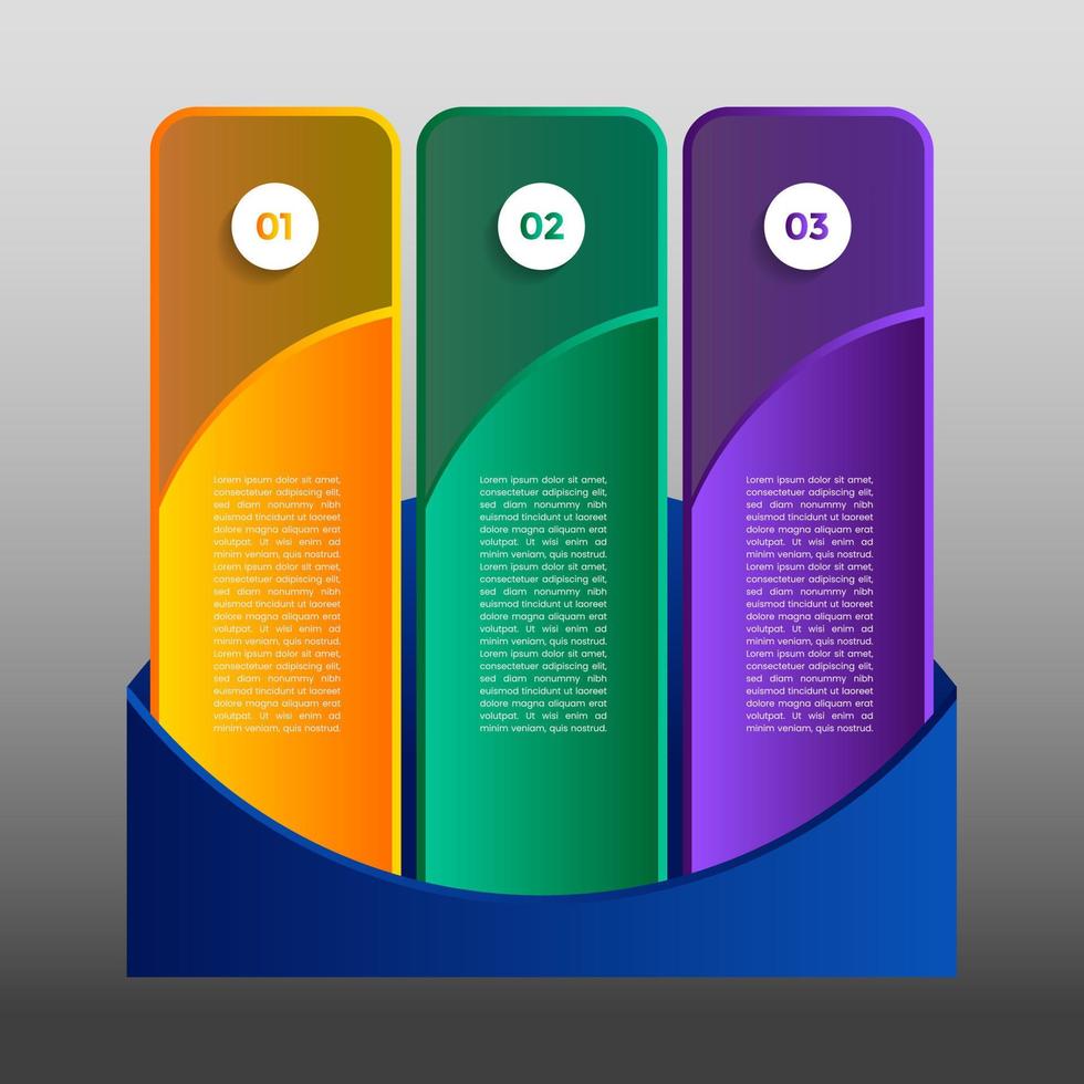 modern Design Vorlage zum Infografiken. Geschäft Konzept. Marketing Infografik Vektor Illustration. eps 10.