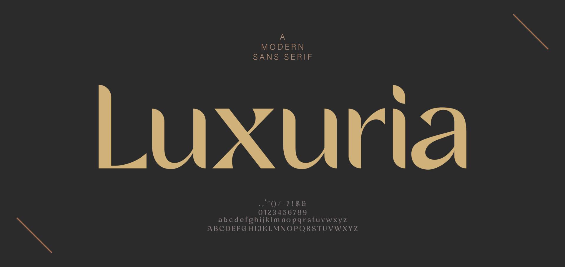 elegant alfabet brev font och siffra. klassisk modern serif text minimal mode. typografi dekoration typsnitt för varumärke, bröllop, inbjudningar, logotyp. vektor illustration