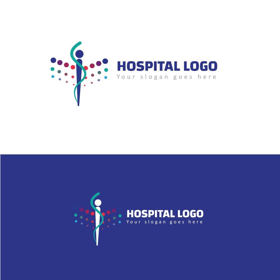 klinik medicinsk Ansökan logotyp vektor