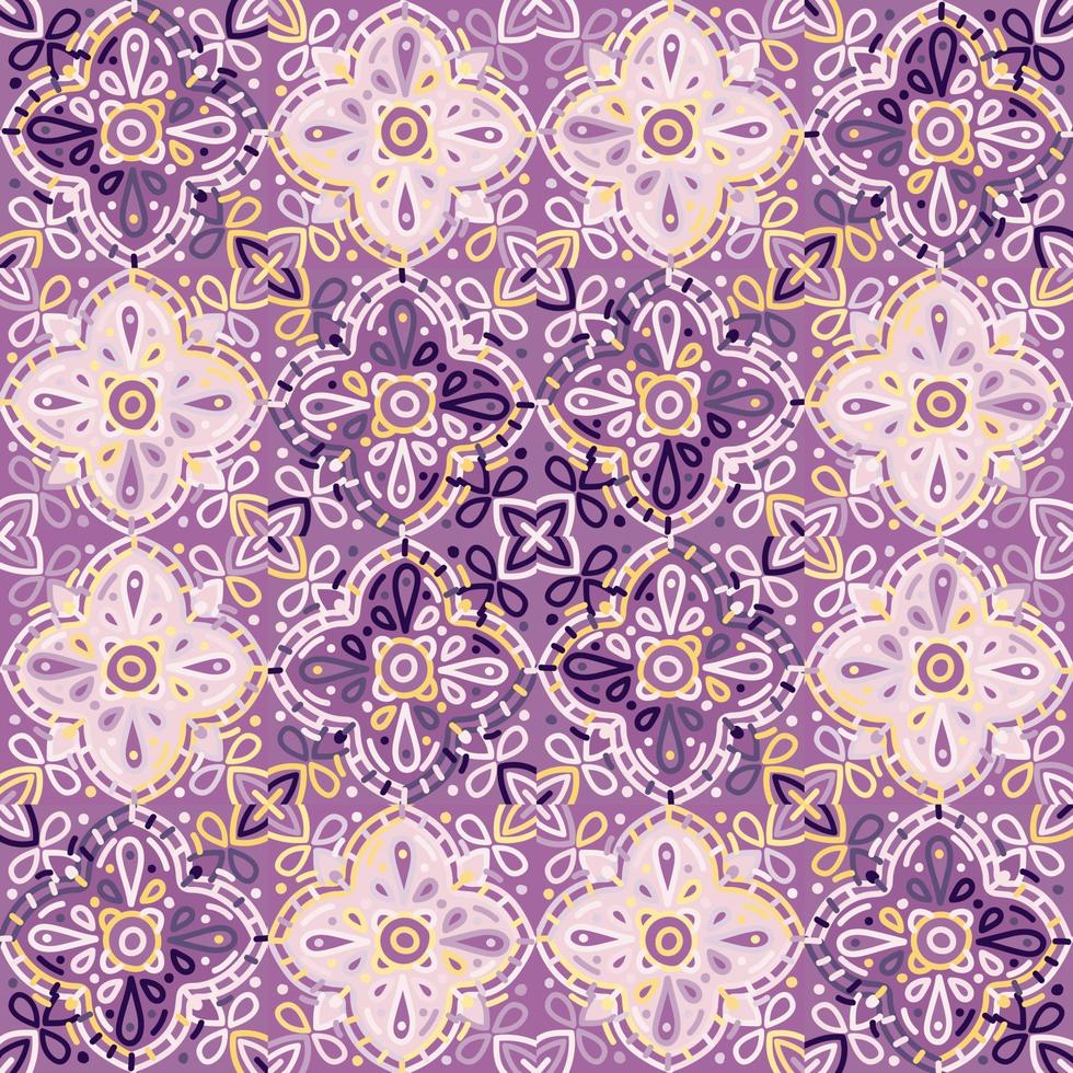 islam, arabiska, indian, ottoman motiv mosaik- bricka. dekorativ prydnad element sömlös mönster. vektor