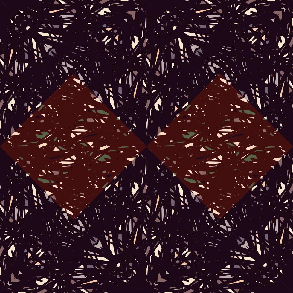 Grunge kritzeln Mosaik nahtlos Hintergrund Muster. vektor