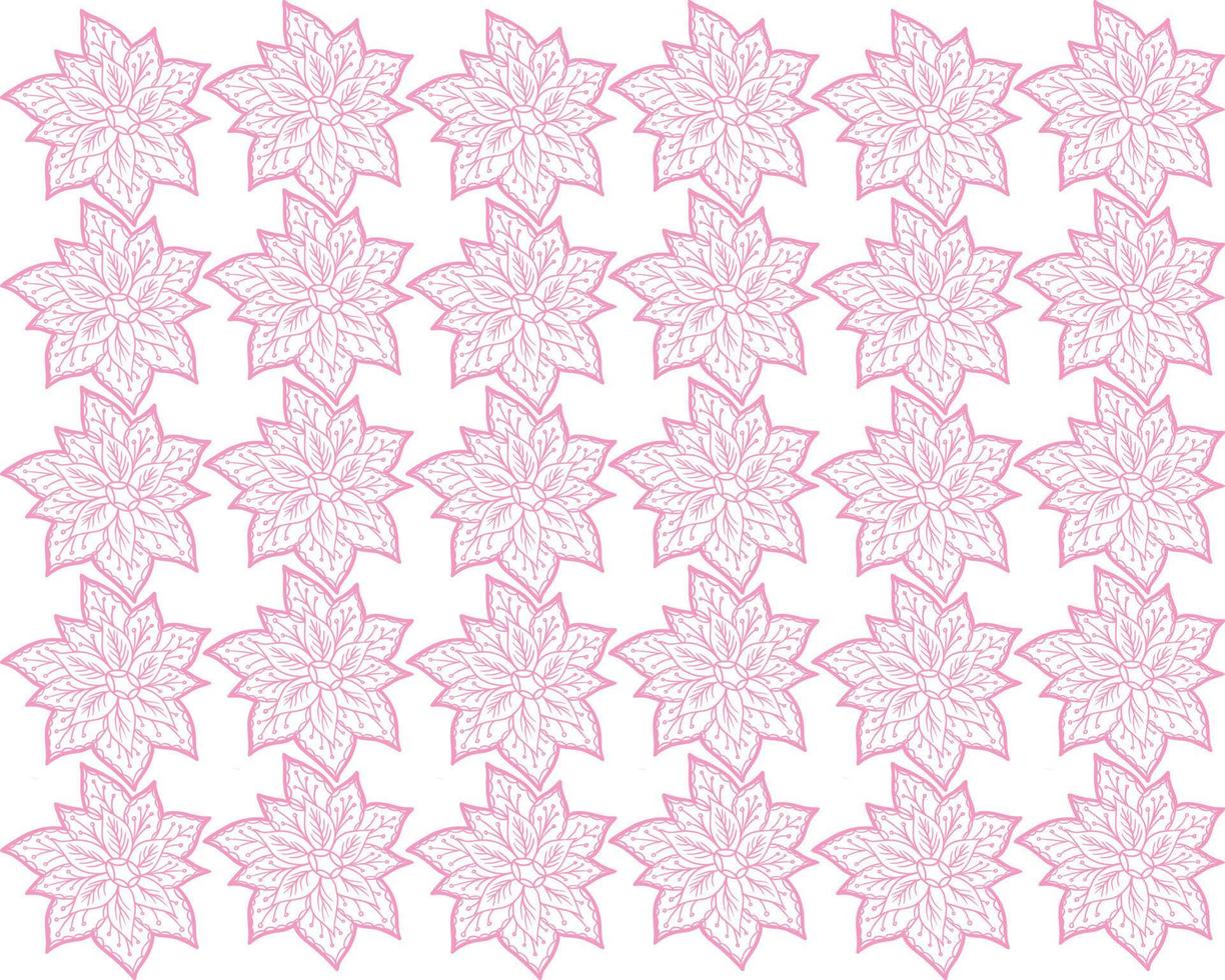 Blumen- Blume Muster drucken Stoff Vektor Lager Bild Illustration