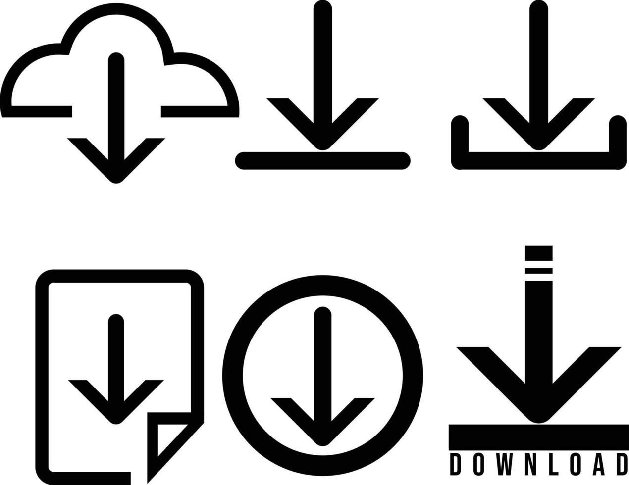 symbol ladda ner vektor stock ikon illustrationer
