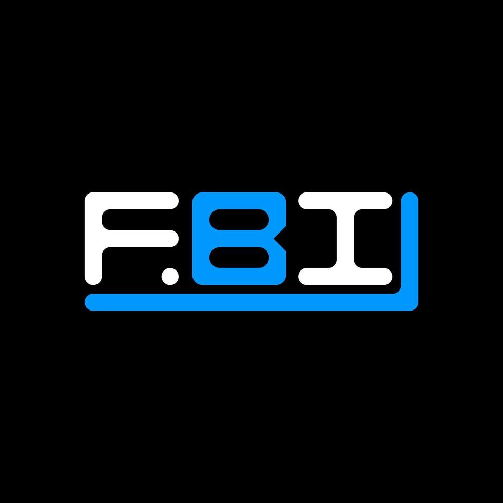 fbi Brief Logo kreativ Design mit Vektor Grafik, fbi einfach und modern Logo.