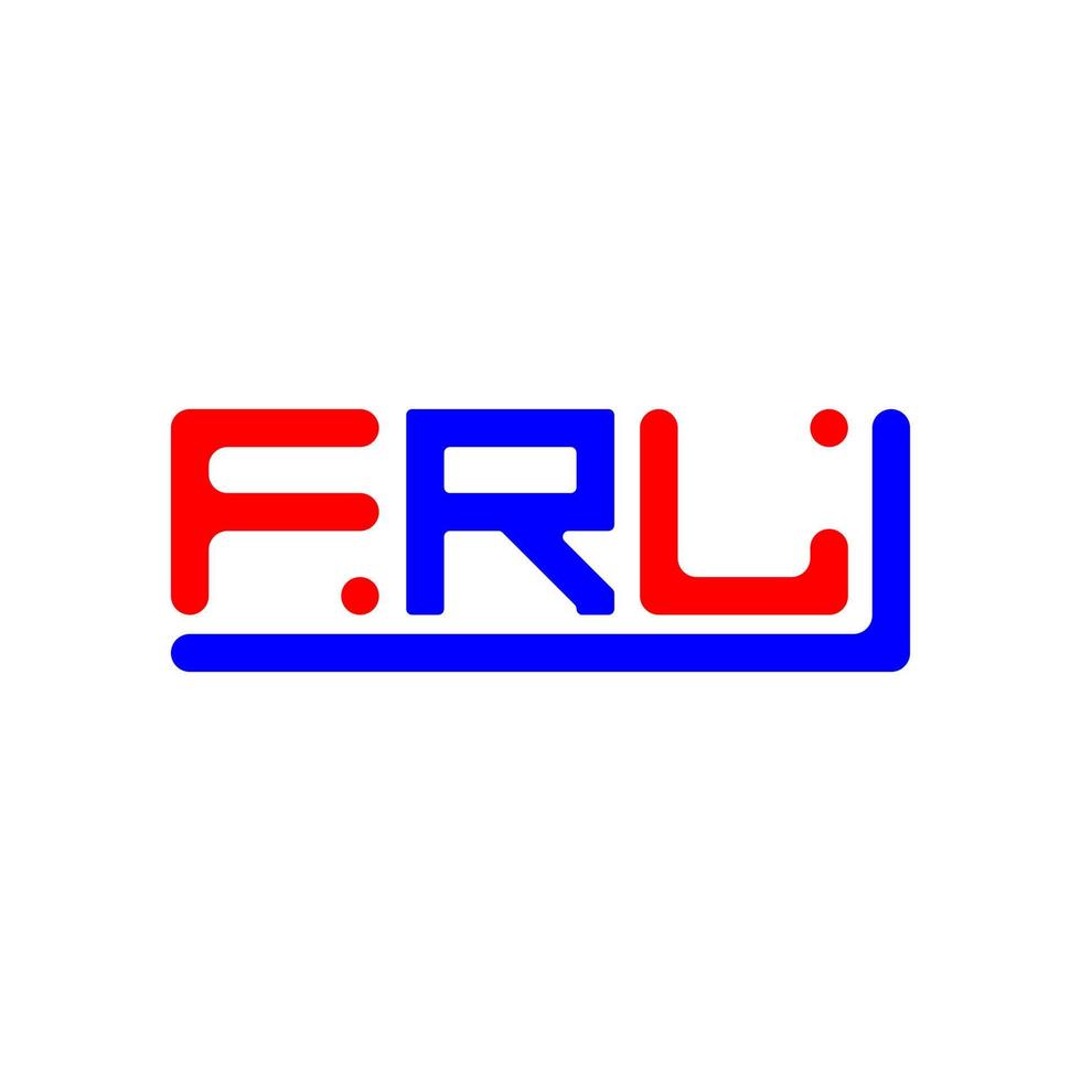 frl brev logotyp kreativ design med vektor grafisk, frl enkel och modern logotyp.