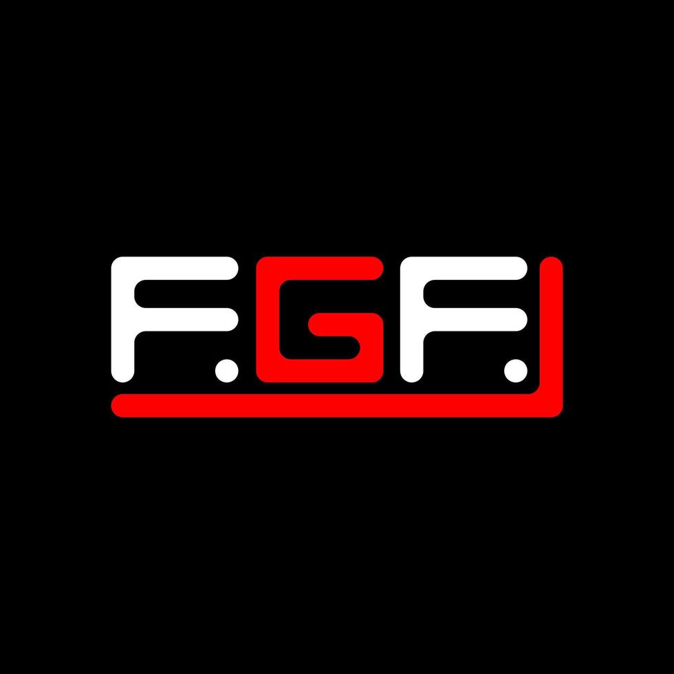 fgf Brief Logo kreativ Design mit Vektor Grafik, fgf einfach und modern Logo.