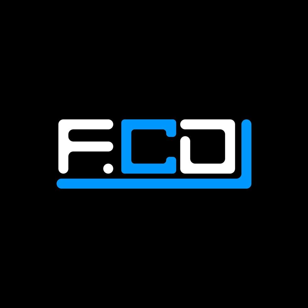 fcd Brief Logo kreativ Design mit Vektor Grafik, fcd einfach und modern Logo.