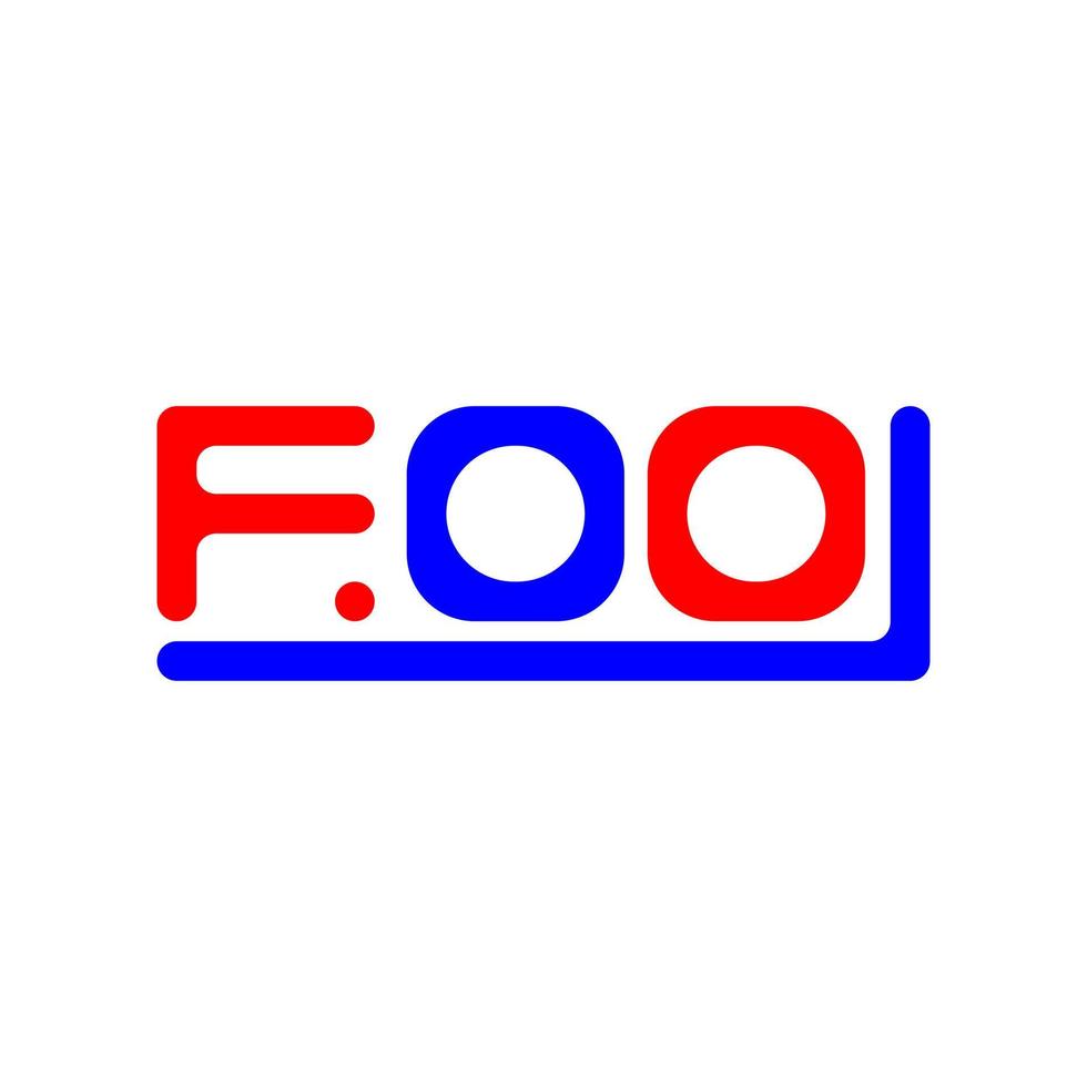 foo brev logotyp kreativ design med vektor grafisk, foo enkel och modern logotyp.