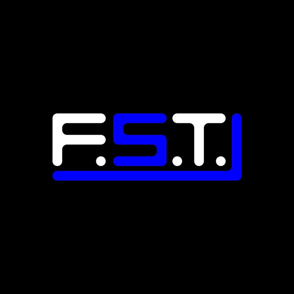 fst Brief Logo kreativ Design mit Vektor Grafik, fst einfach und modern Logo.