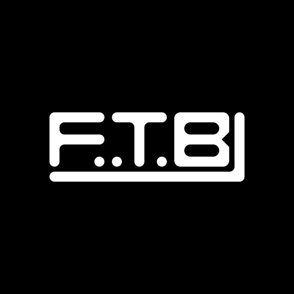 ftb Brief Logo kreativ Design mit Vektor Grafik, ftb einfach und modern Logo.