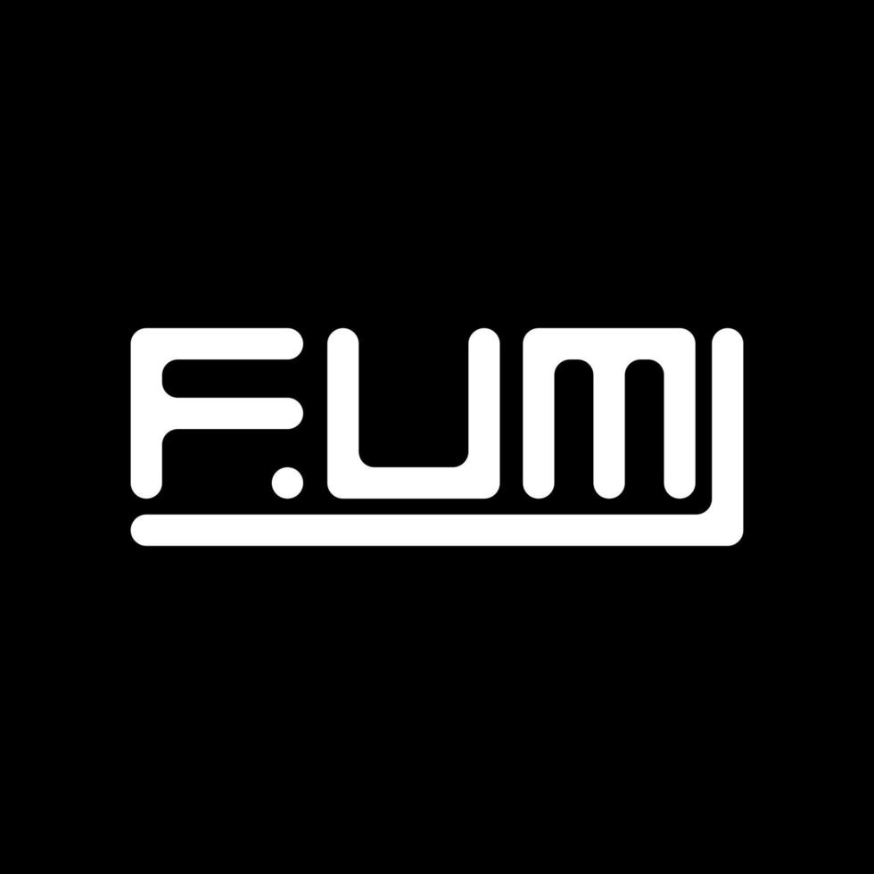 fum brev logotyp kreativ design med vektor grafisk, fum enkel och modern logotyp.