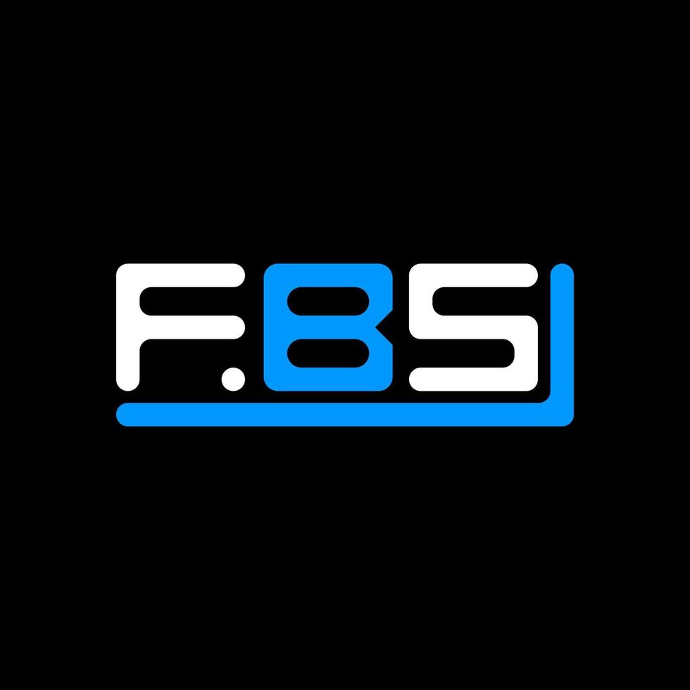 fbs brev logotyp kreativ design med vektor grafisk, fbs enkel och modern logotyp.