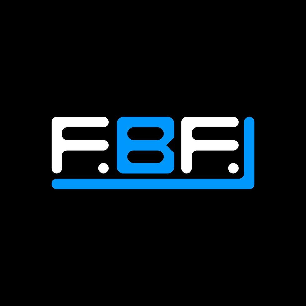 fbf brev logotyp kreativ design med vektor grafisk, fbf enkel och modern logotyp.