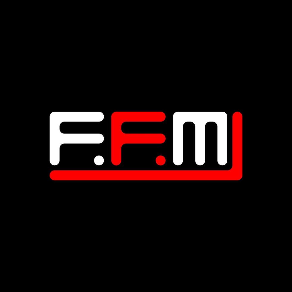 ffm Brief Logo kreativ Design mit Vektor Grafik, ffm einfach und modern Logo.