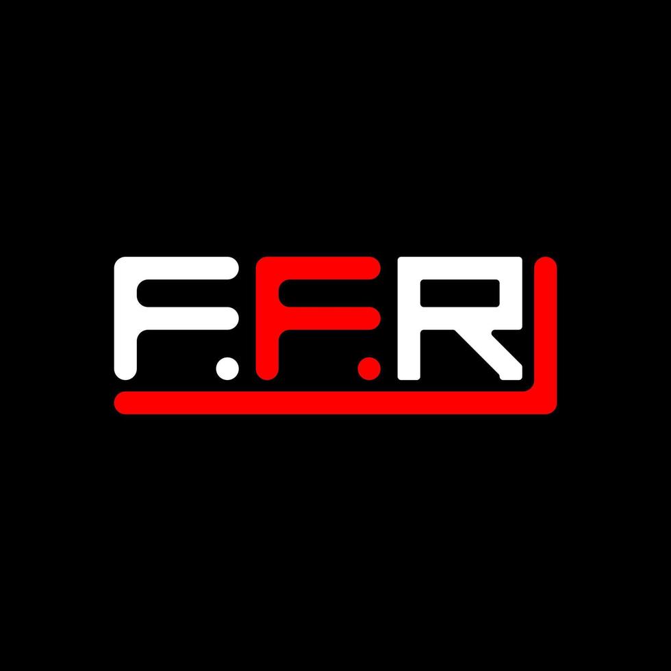 ffr Brief Logo kreativ Design mit Vektor Grafik, ffr einfach und modern Logo.