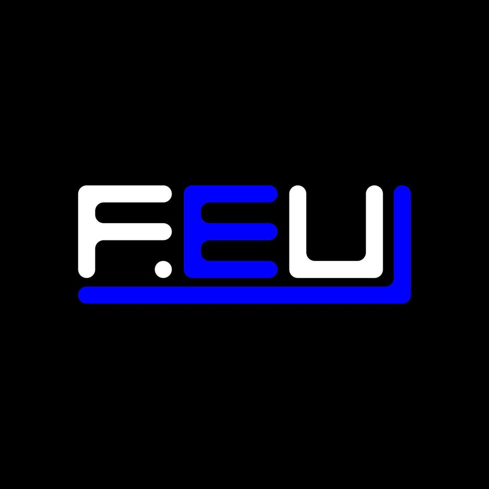 feu Brief Logo kreativ Design mit Vektor Grafik, feu einfach und modern Logo.