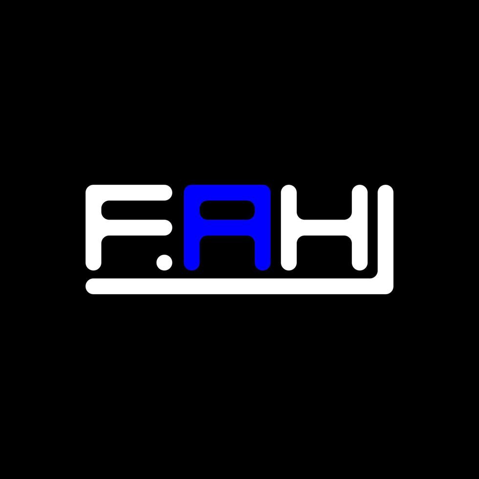 fah Brief Logo kreativ Design mit Vektor Grafik, fah einfach und modern Logo.