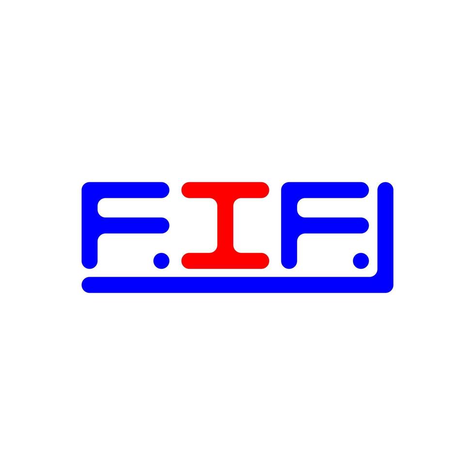 fif Brief Logo kreativ Design mit Vektor Grafik, fif einfach und modern Logo.
