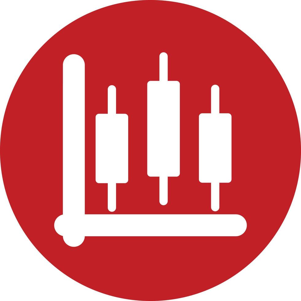 ljusstake Diagram vektor ikon