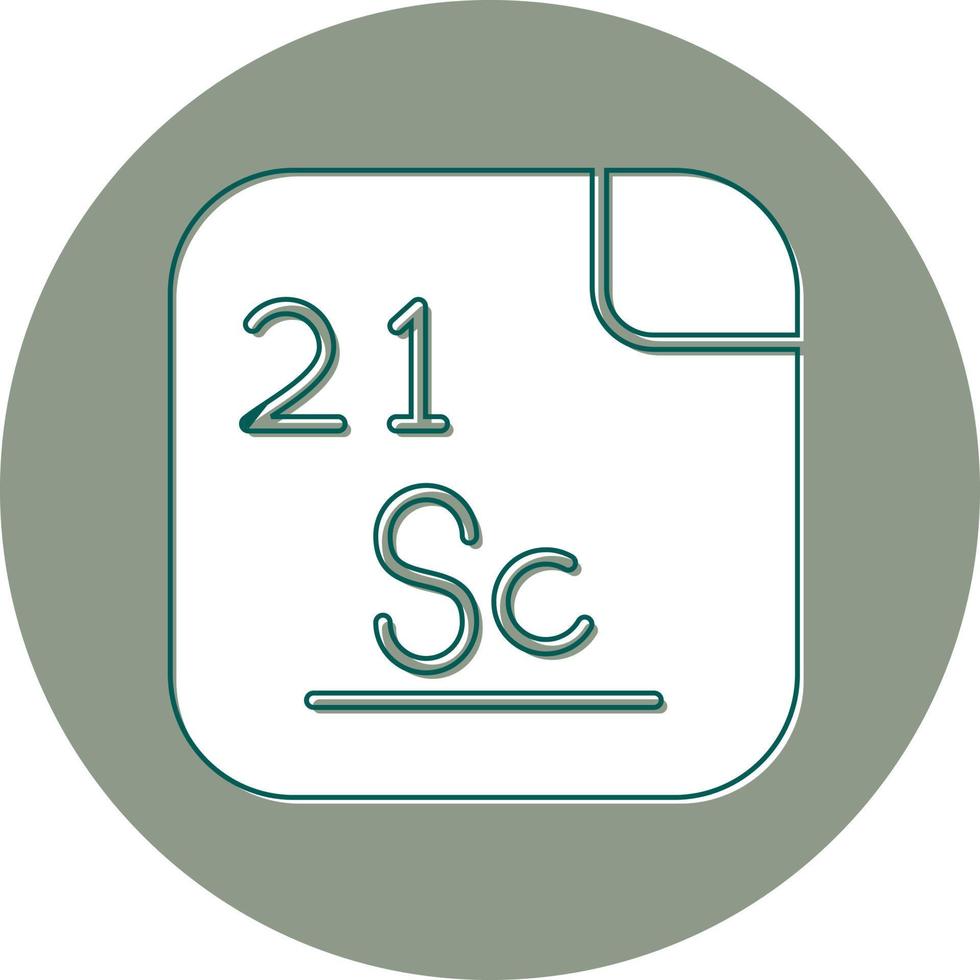 Scandium Vektor Symbol