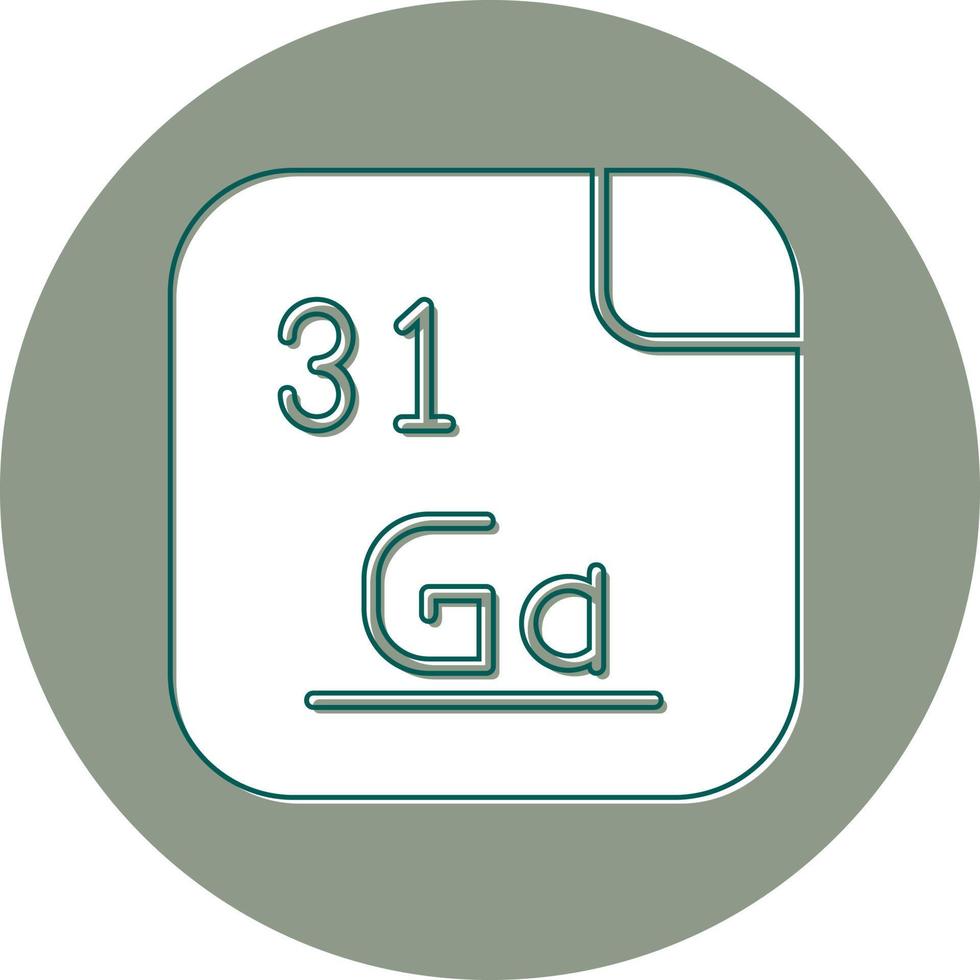 gallium vektor ikon