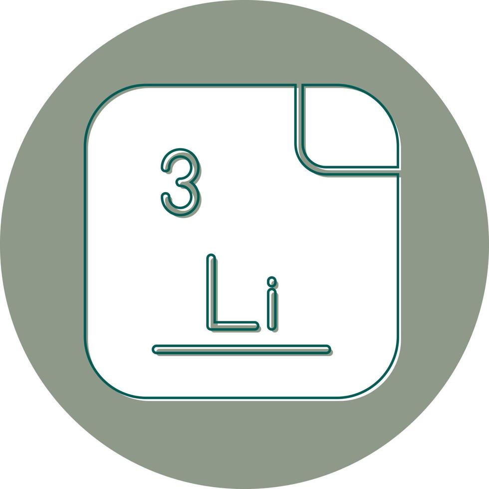 litium vektor ikon