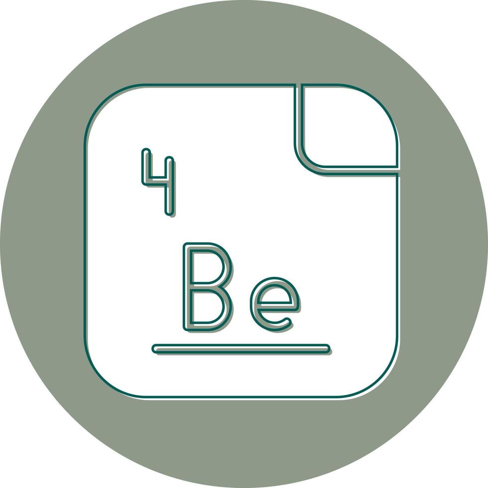 Beryllium Vektor Symbol