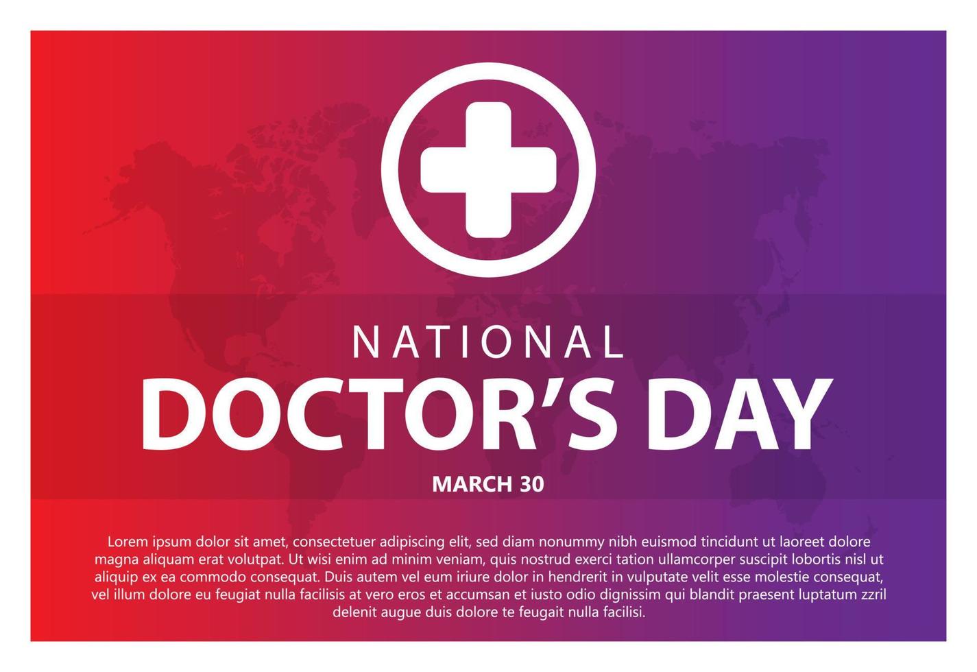 National Arzt Tag, geeignet zum Hintergrund, Banner, Poster, Webseite vektor