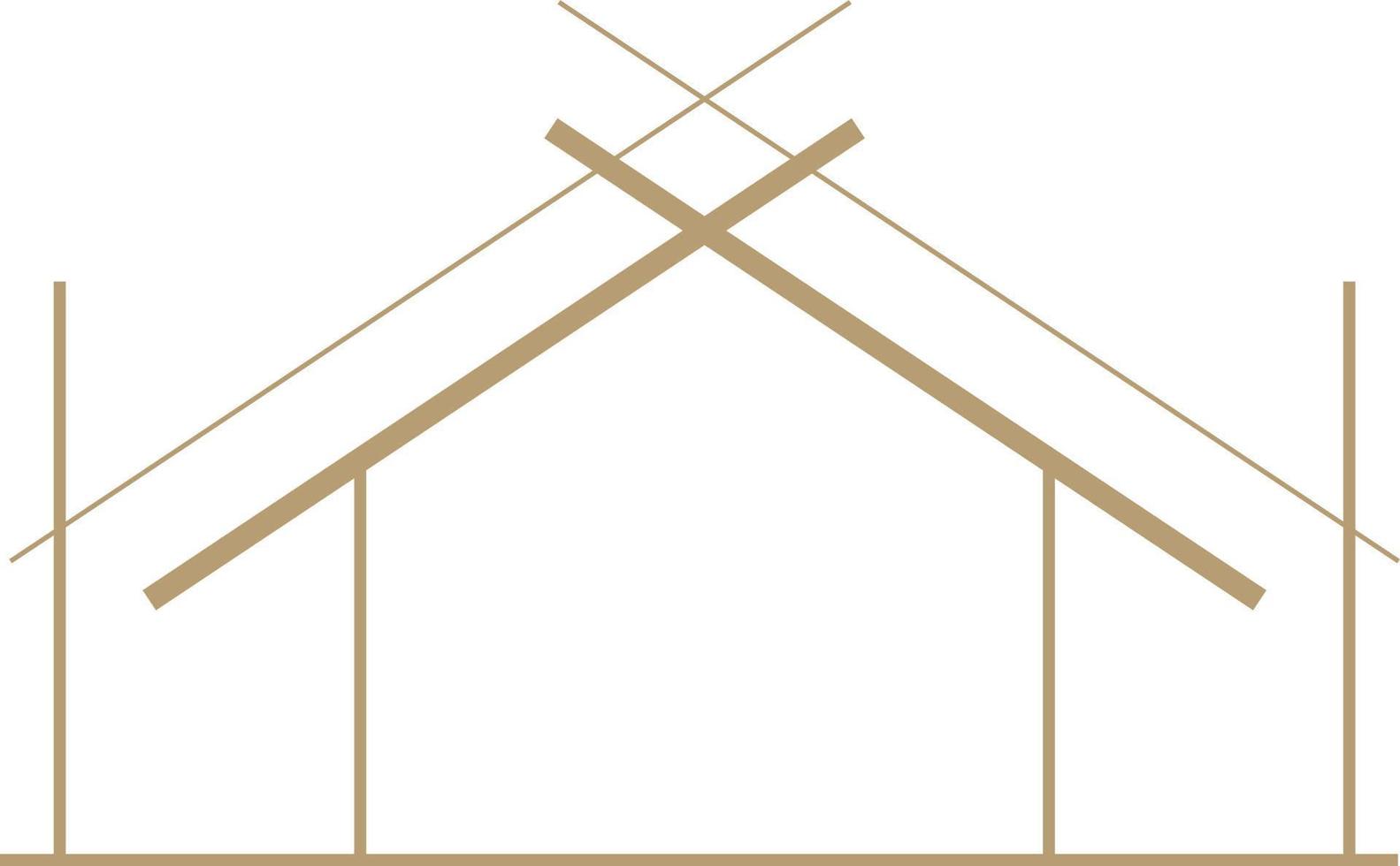 modern die Architektur Logo Gliederung Vektor Illustration