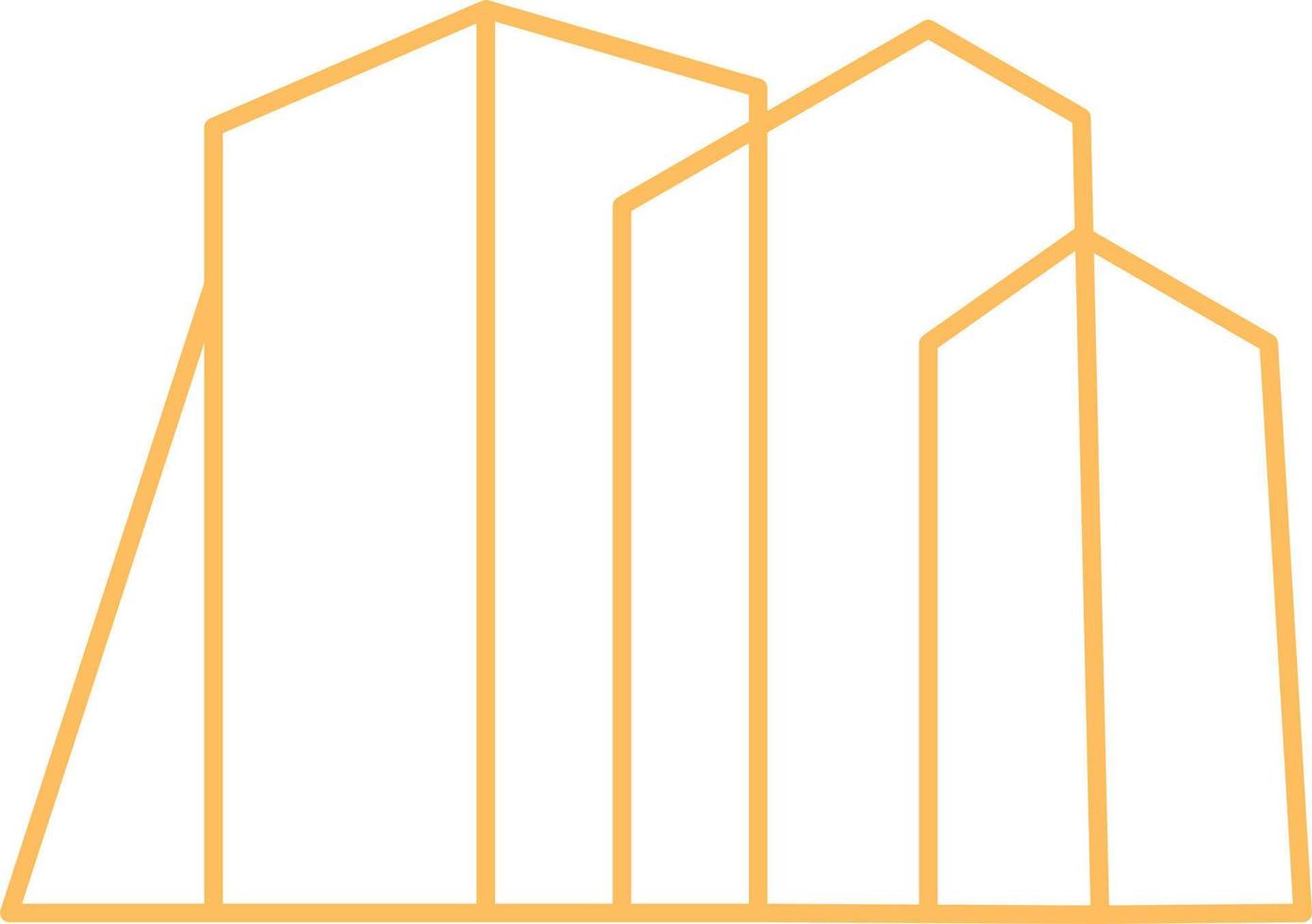 modern arkitektur logotyp översikt vektor illustration