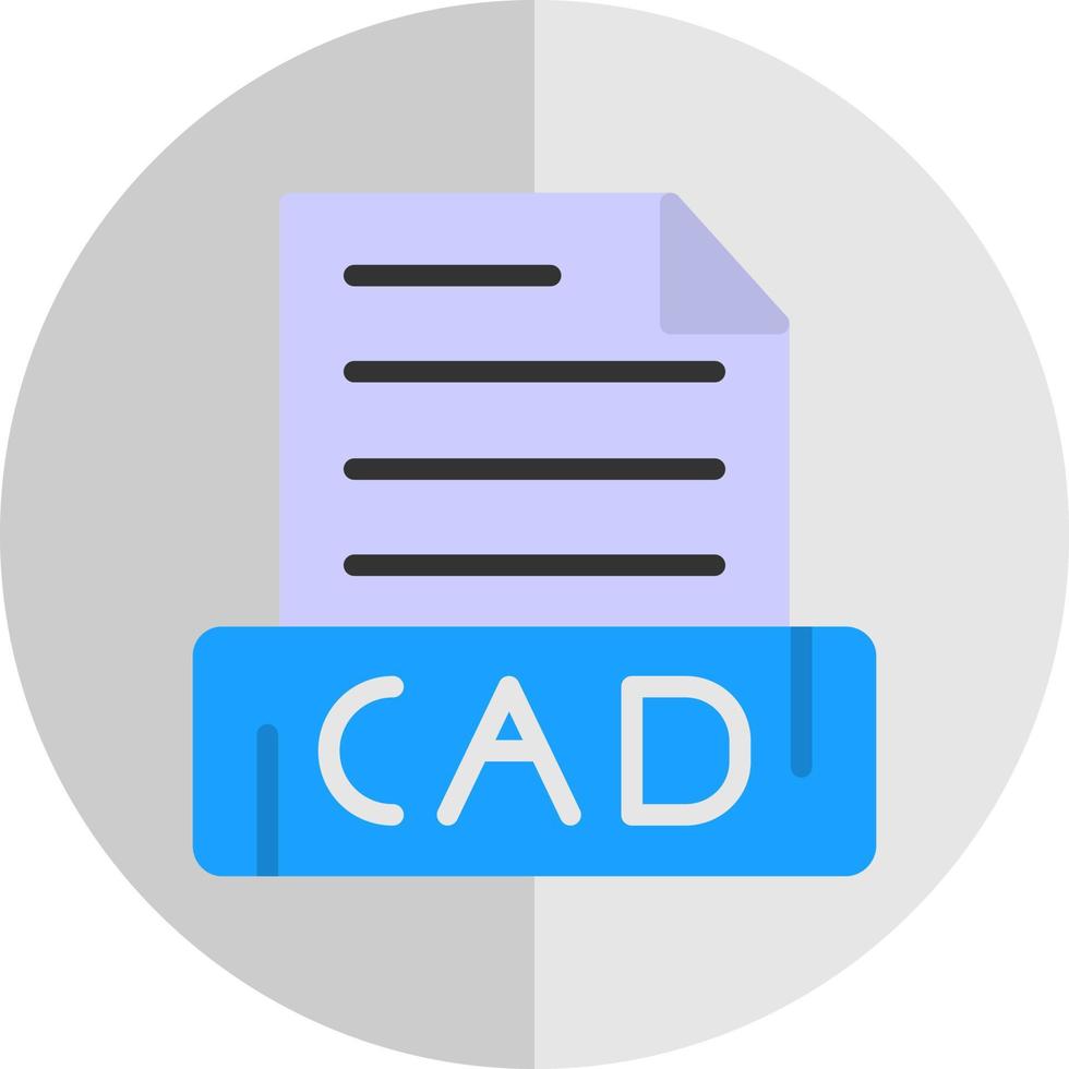 CAD-Vektor-Icon-Design vektor