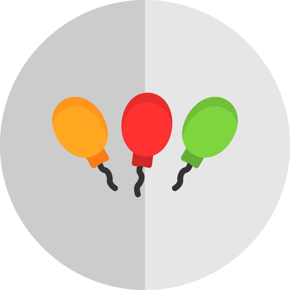 Luftballons-Vektor-Icon-Design vektor