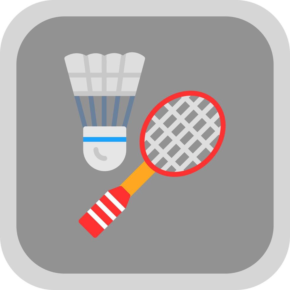 Badminton-Vektor-Icon-Design vektor