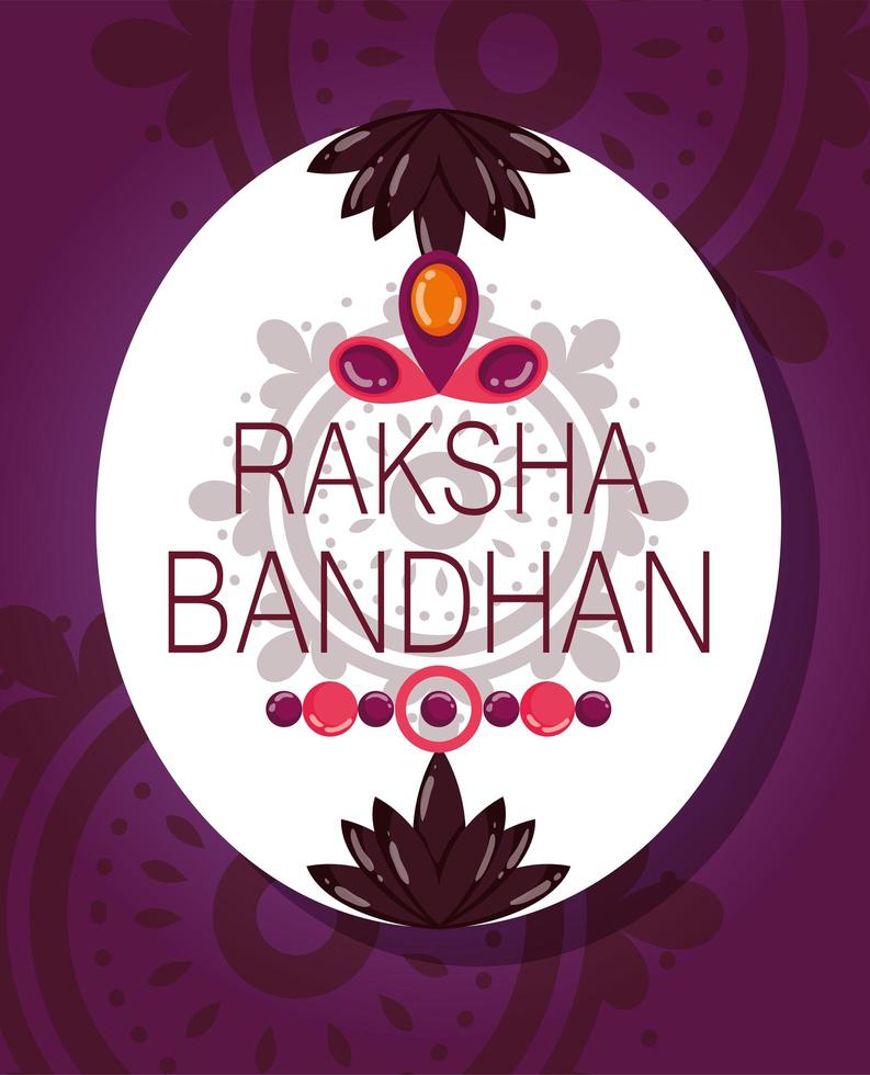 glad raksha bandhan affischdesign vektor