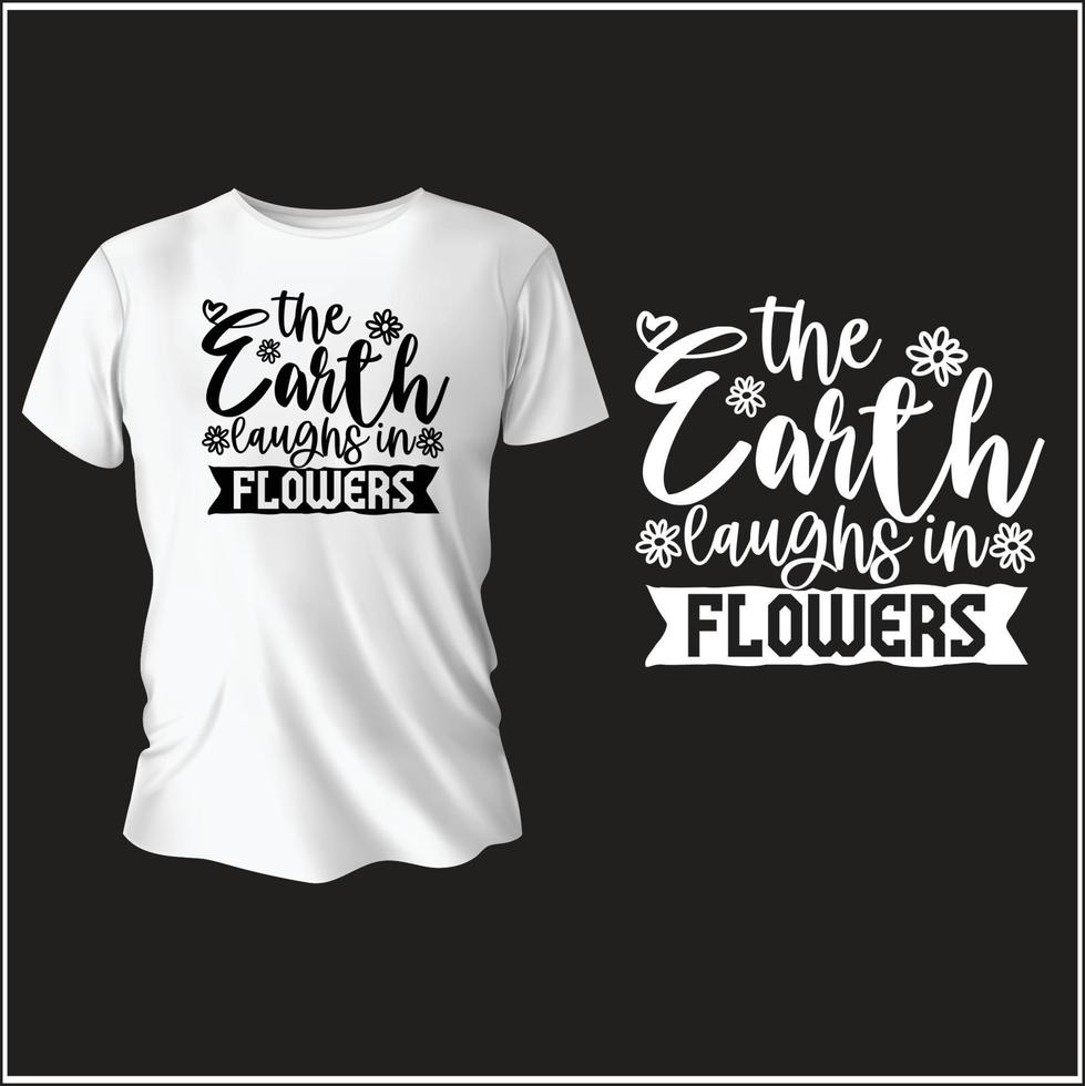 Frühling Typografie T-Shirt Design mit Vektor