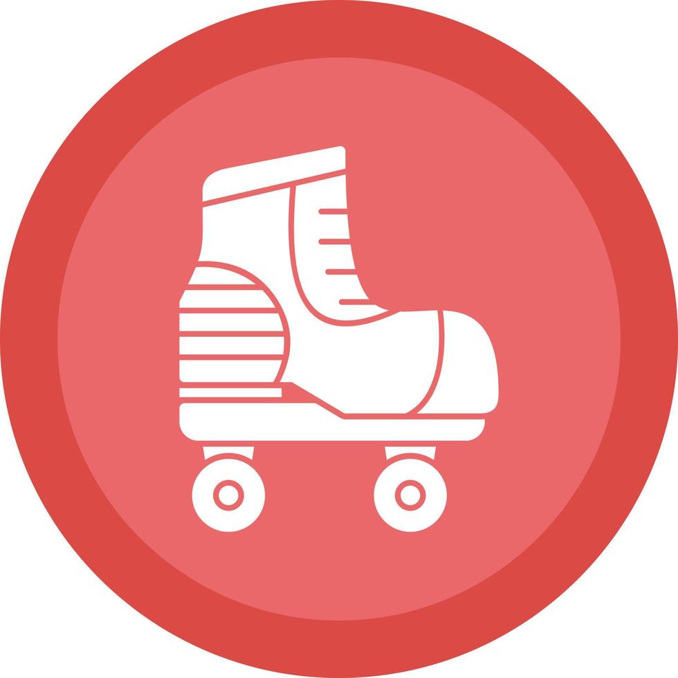 Rollschuh-Vektor-Icon-Design vektor